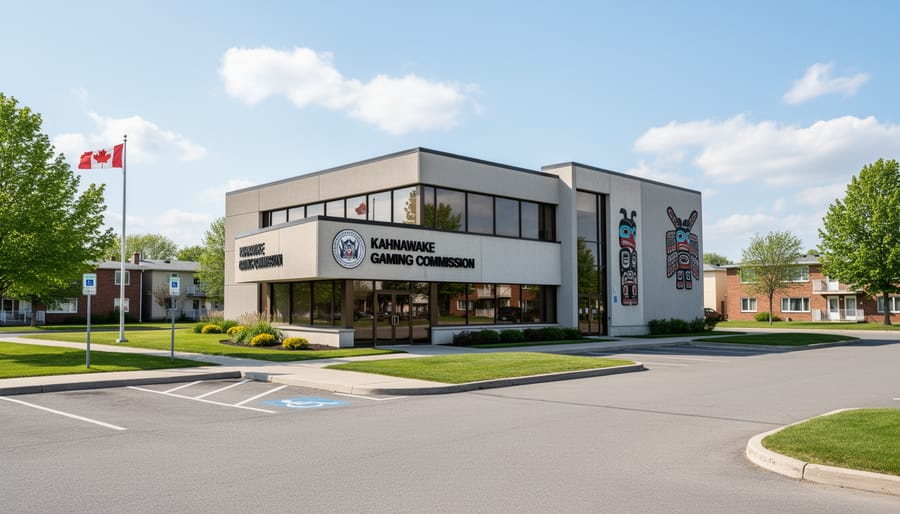 Kahnawake Gaming Commission buildings in Mohawk Territory